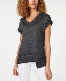 Calvin Klein Asymmetrical T-Shirt   Reviews - Tops - Women - Macy s at Macys